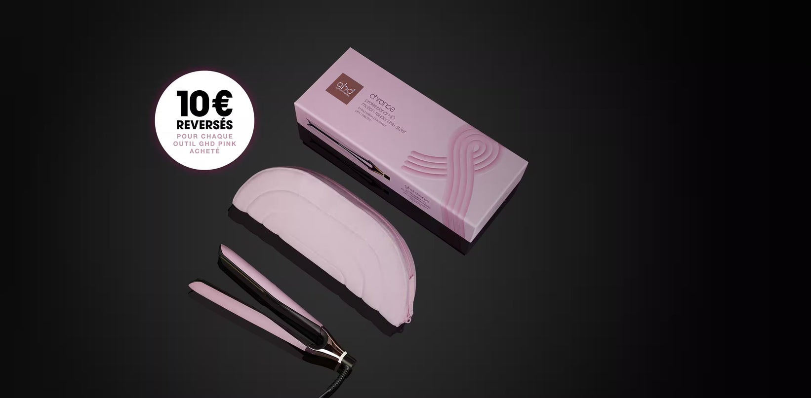 LISSEUR GHD CHRONOS - ROSE CLAIR À PLAQUES CLASSIQUES (26 mm)