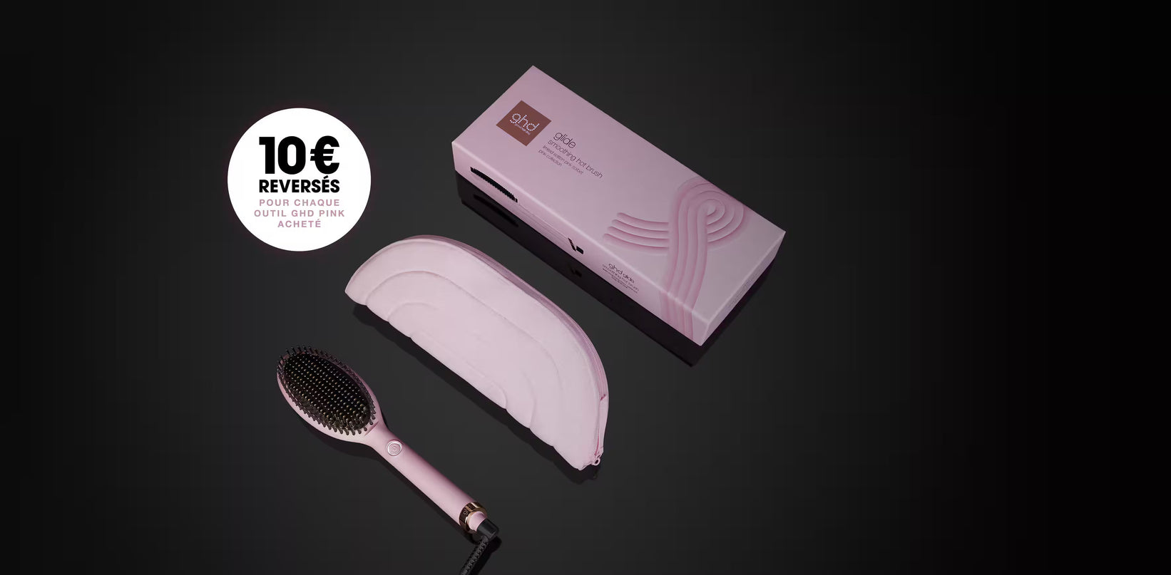 NOUVELLE BROSSE LISSANTE GHD GLIDE ROSE CLAIR