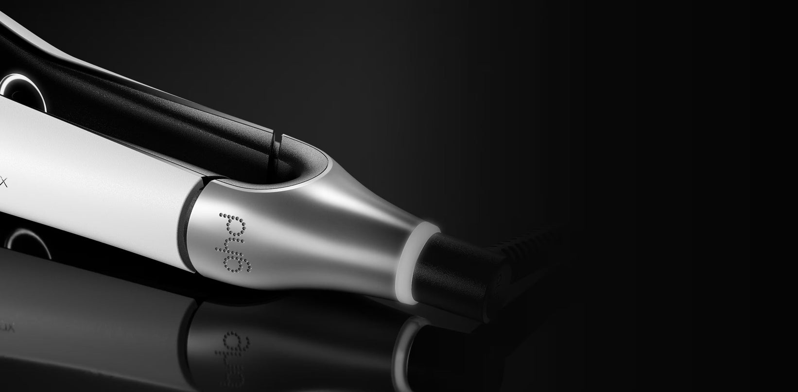 LISSEUR GHD CHRONOS MAX BLANC À PLAQUES LARGES (PLAQUES 43mm)