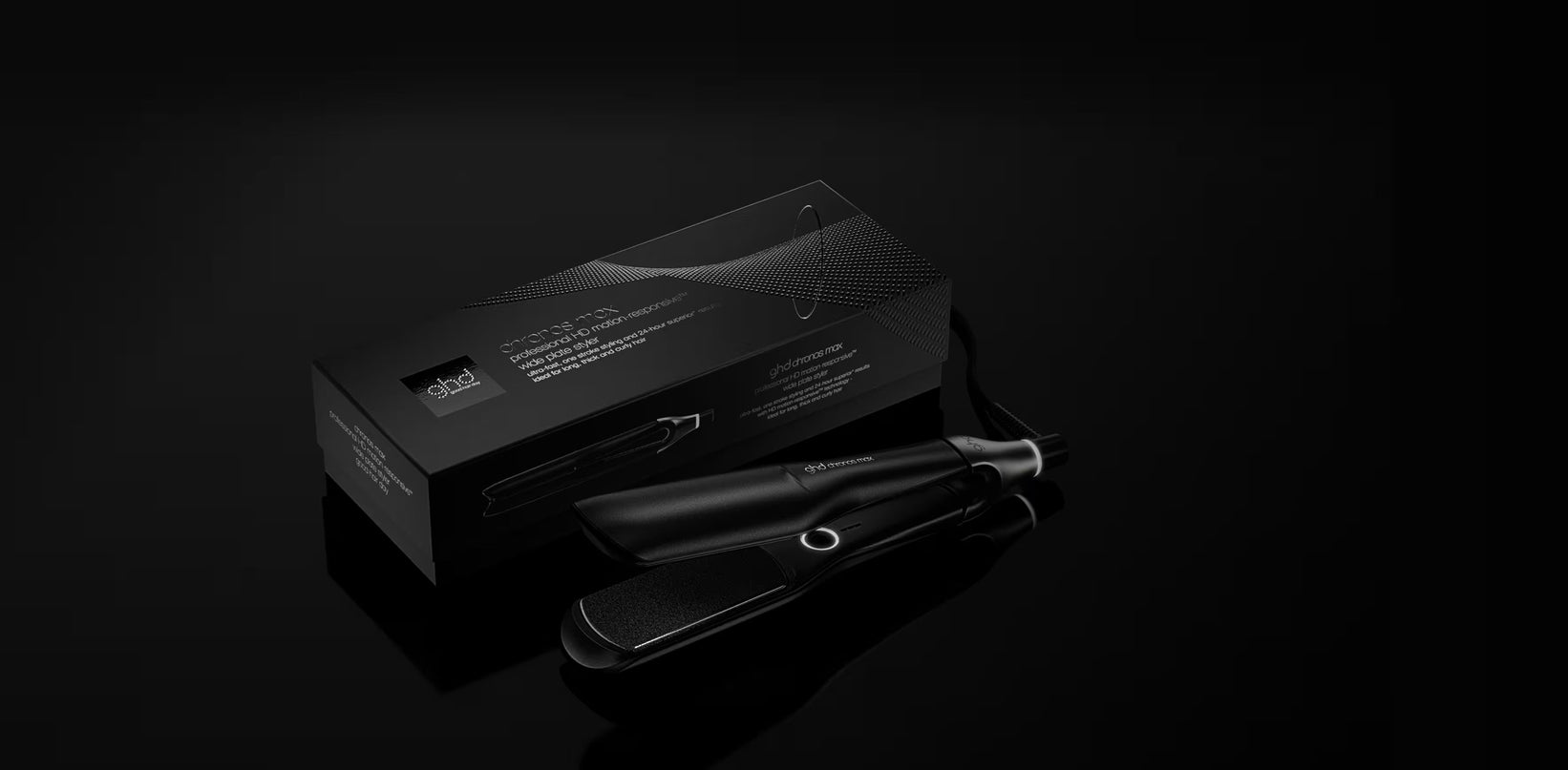 LISSEUR GHD CHRONOS MAX NOIR À PLAQUES LARGES (PLAQUES 43mm)